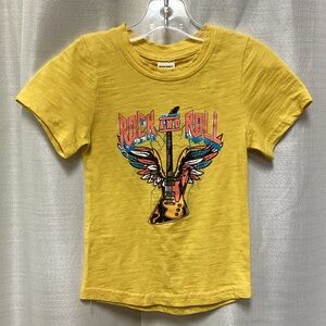 Zara Yellow Rock and Roll Kids Tee